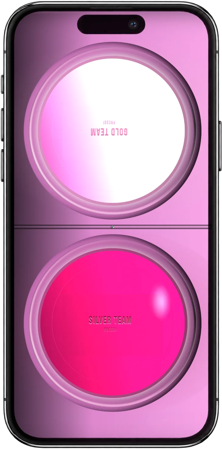 Team buzzer — pink on a phone